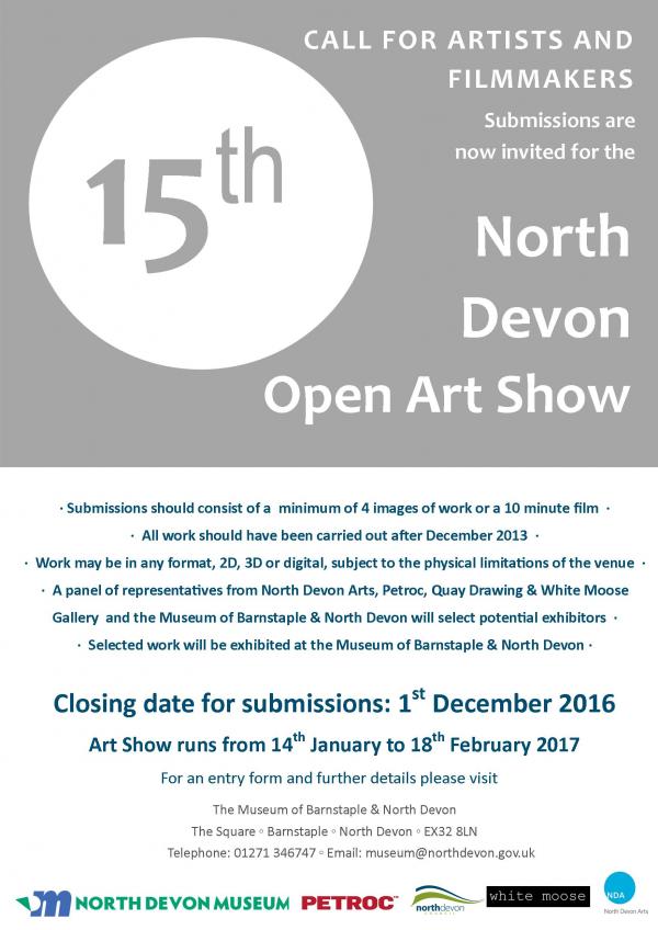 Call for Artists   15th North Devon Art Show