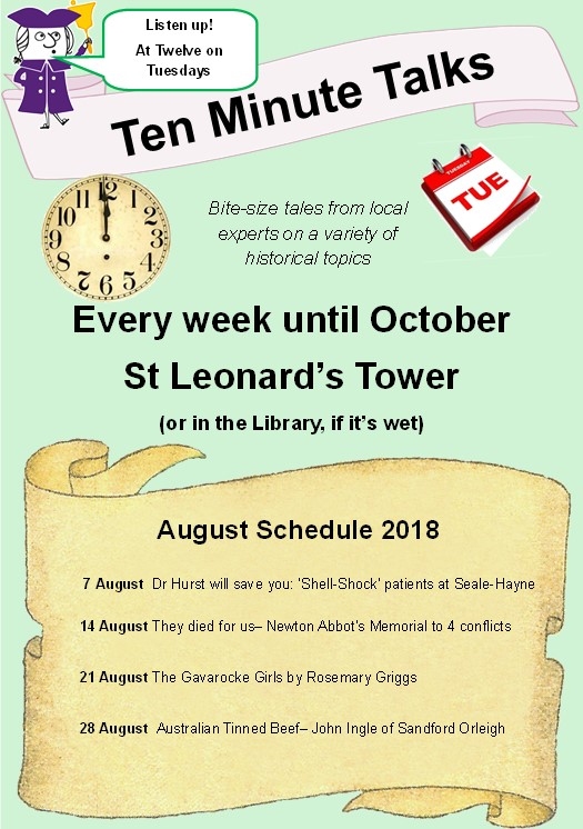 Free 10 minute Talks in Newton Abbot