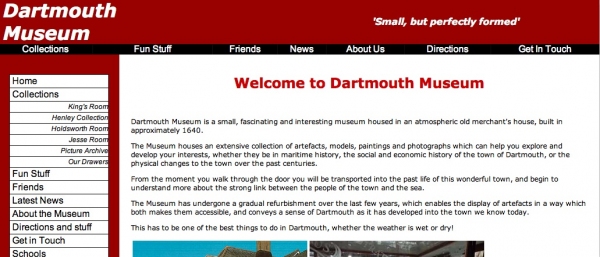 Dartmouth Museum now has its own web site