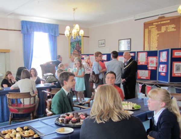 Tea party for winners of the museum WWI competions