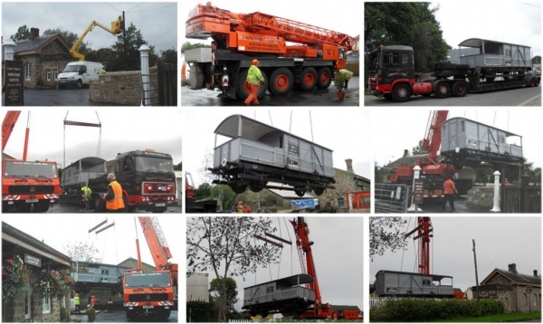 Arrival and installation of Brake Van