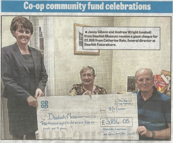 Giant Cheque Received !
