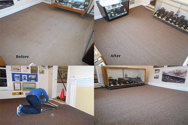 Brand new carpet for the Great Storm room