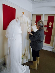 Wedding Dress Display Comes Together