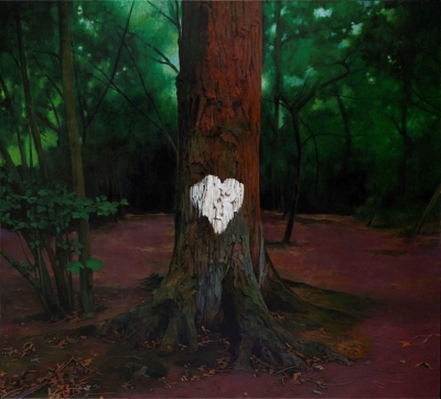 George Shaw
The New Romantic, 2016-2020
Humbrol enamel on canvas
178.5 x 198 cm
Courtesy: Anthony Wilkinson Gallery, London / Copyright The Artist