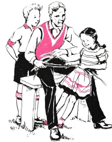 With Uncle Dickery - book illustration