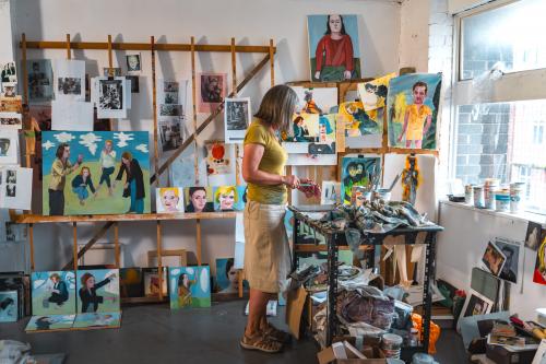 Art display by Janet Sainsbury  An International Women’s Day Celebration