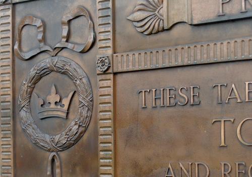 Remembrance Day  WWI exhibition on view in the Town Hall