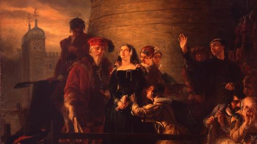 Conservation in Action: Lady Jane Grey at Her Place of Execution by Solomon Hart