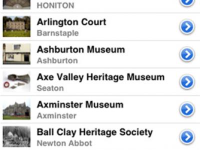 Devon Museums I Phone app