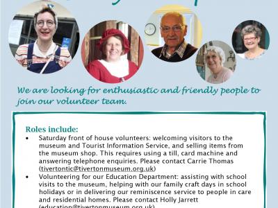 Tiverton Museum looking for more volunteers