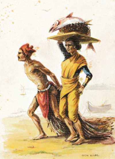 Bombay Fisher-folk - book illustration